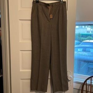 Vintage Saks Fifth Avenue mushroom grey trousers sz xs